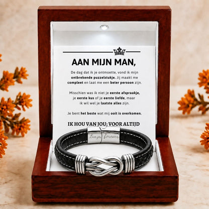 Aan mijn Man - Armband Infinity