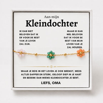 Bloemen Armband - Aan mijn Kleindochter