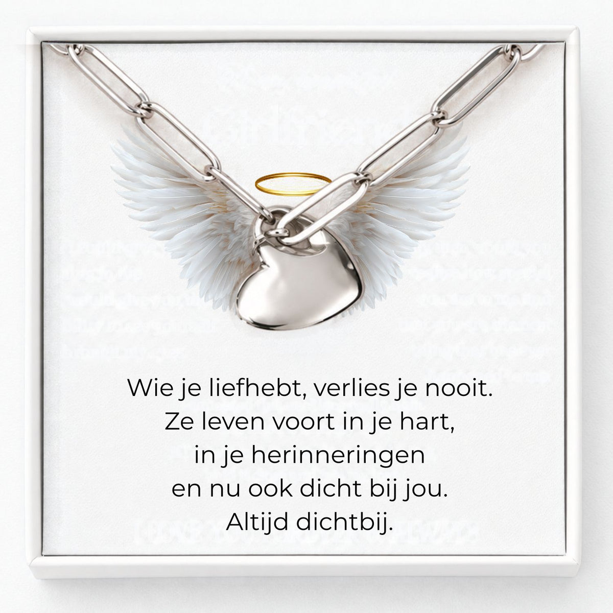 Urn armband met hartje bedel