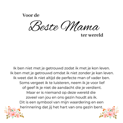 Gegraveerde Kralenketting - Voor mama