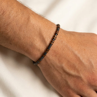 Aan mijn Man - 'I Love You' Morse code armband