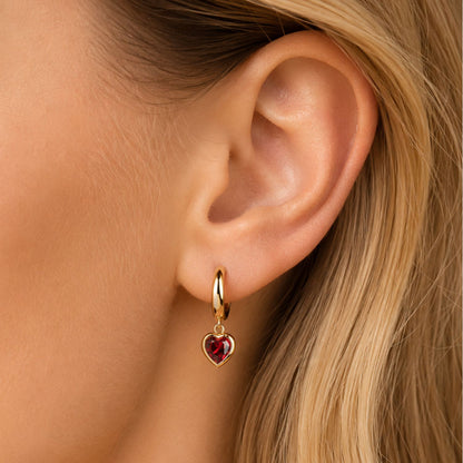 Amour Hart Oorbellen – Goud