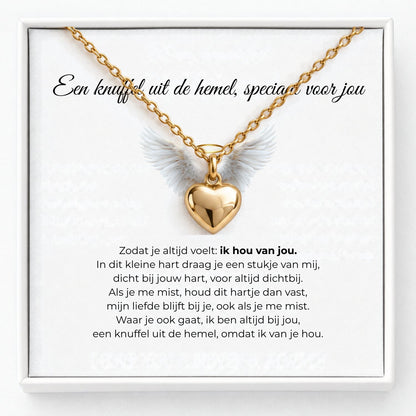 Hart Gedenkketting voor As – Voor Altijd bij Mij