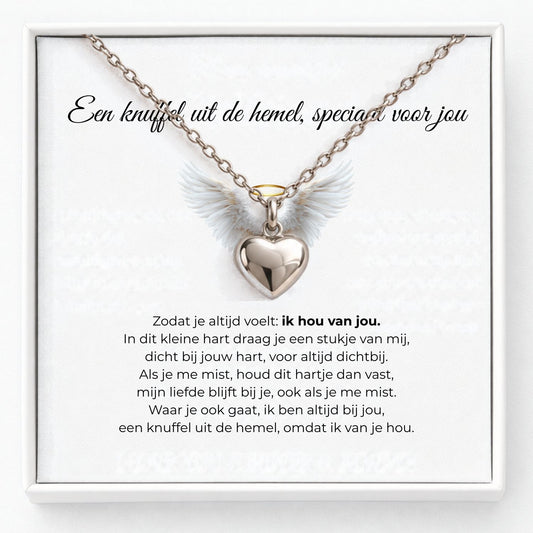 Hart Gedenkketting voor As – Voor Altijd bij Mij