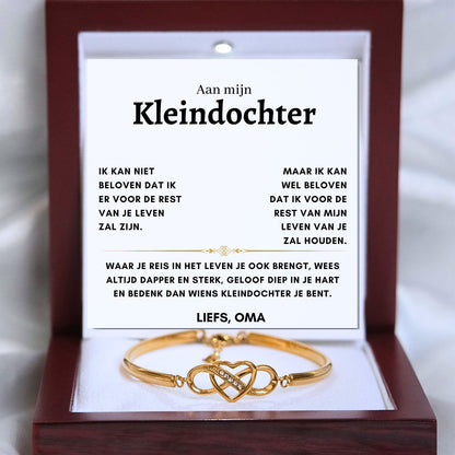 Aan mijn Kleindochter - Armband Infinity - Reis in het leven