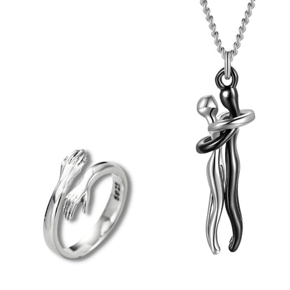 Knuffel Ketting Zwart&Zilver