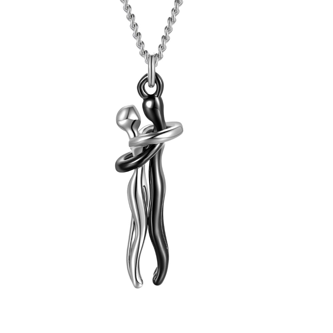 Knuffel Ketting Zwart&Zilver