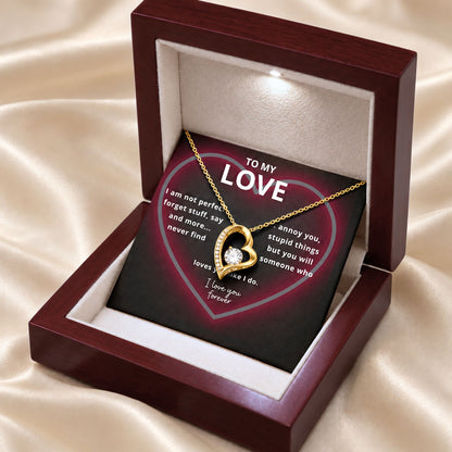To My Darling - Heart Necklace - Forever