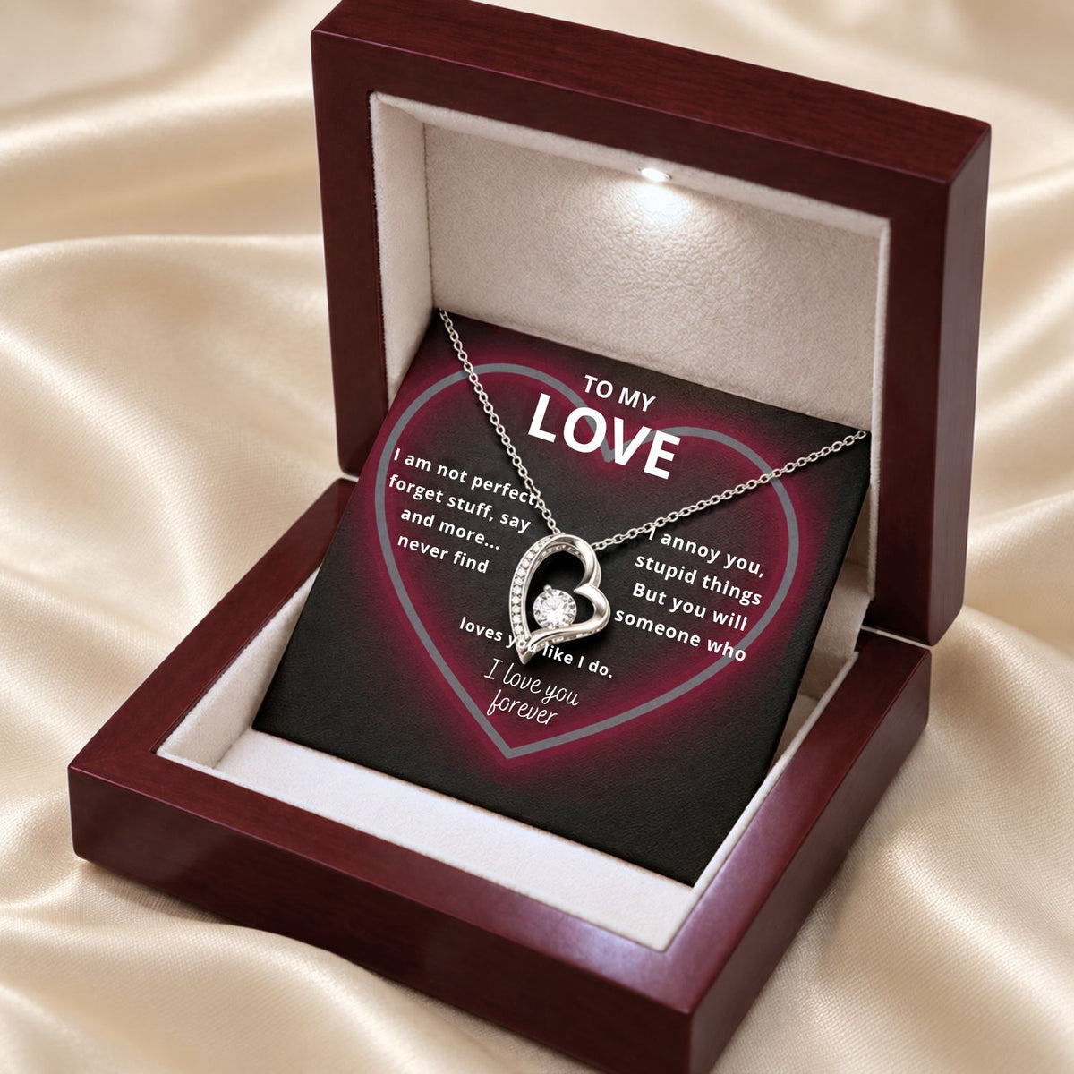 To My Darling - Heart Necklace - Forever