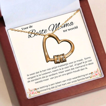 Gegraveerde Kralenketting - Beste mama ter wereld