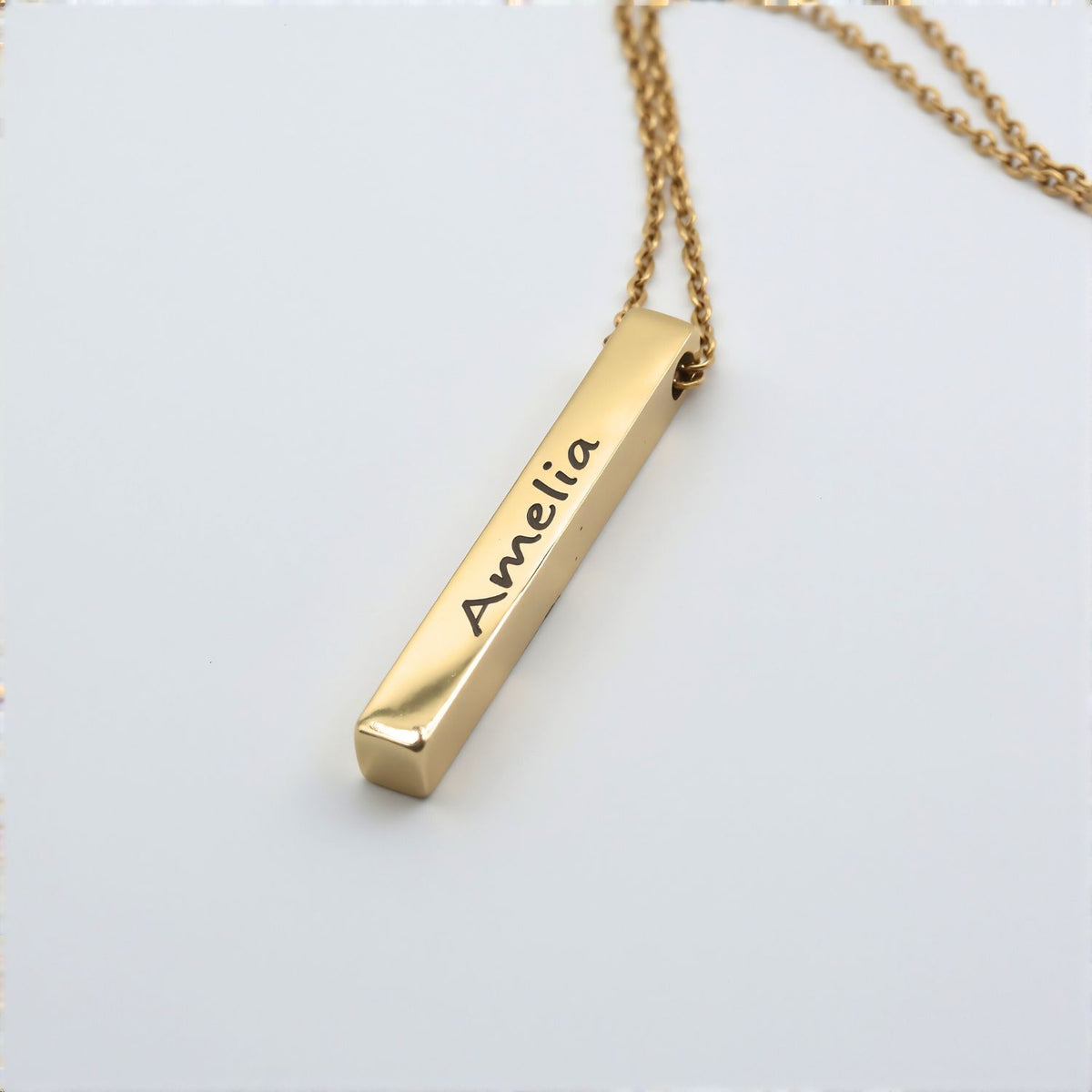 Bar Ketting met Gravure - Persoonlijk Cadeau