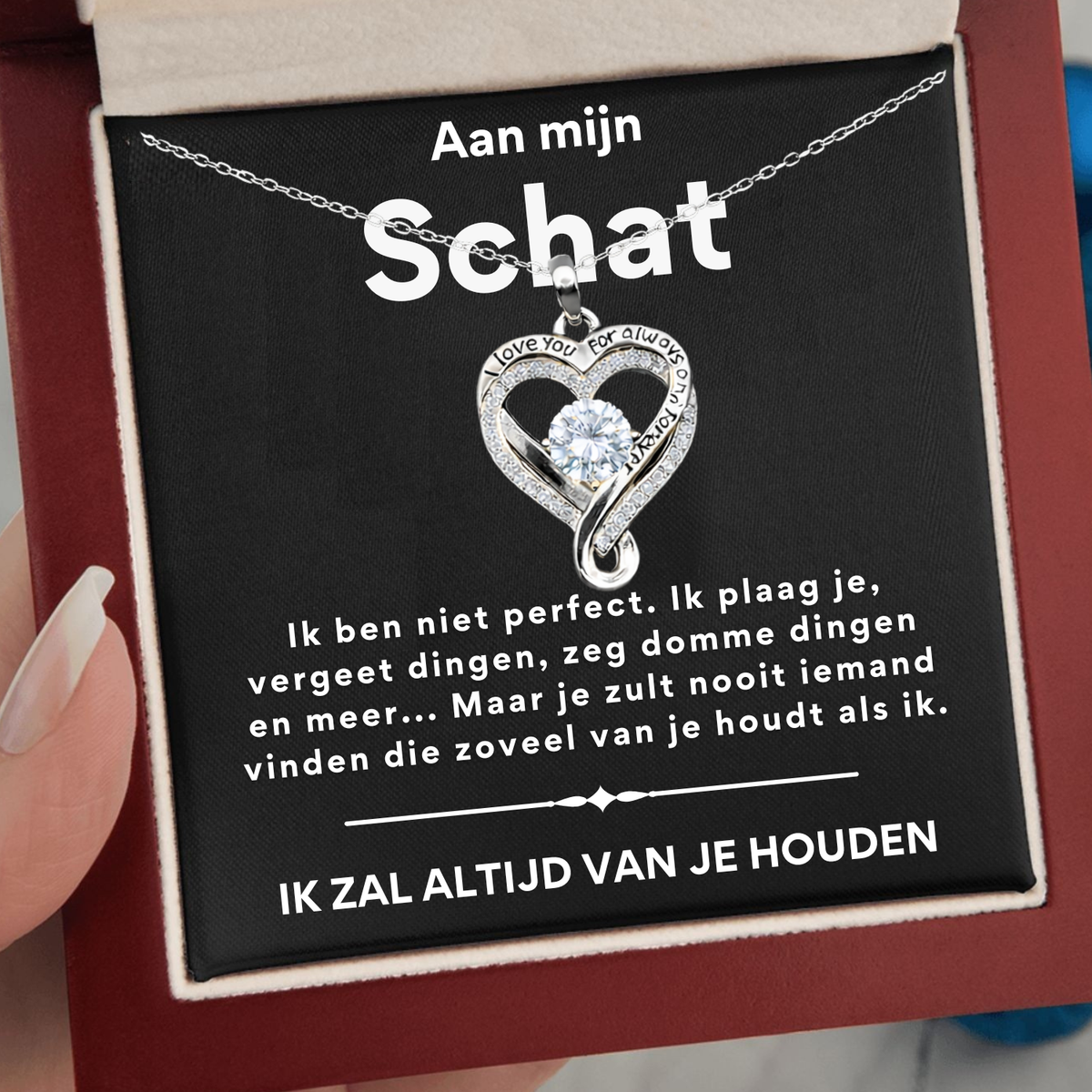Hart ketting -  Aan mijn Schat