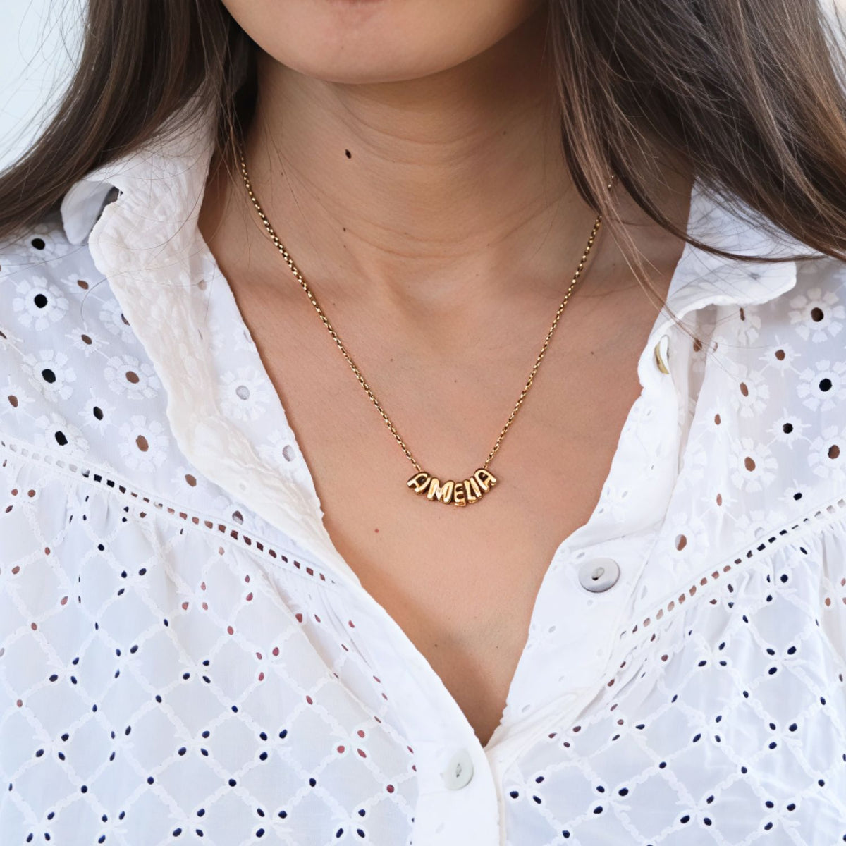 Bubble gepersonaliseerde naamketting - Aan mijn Dochter