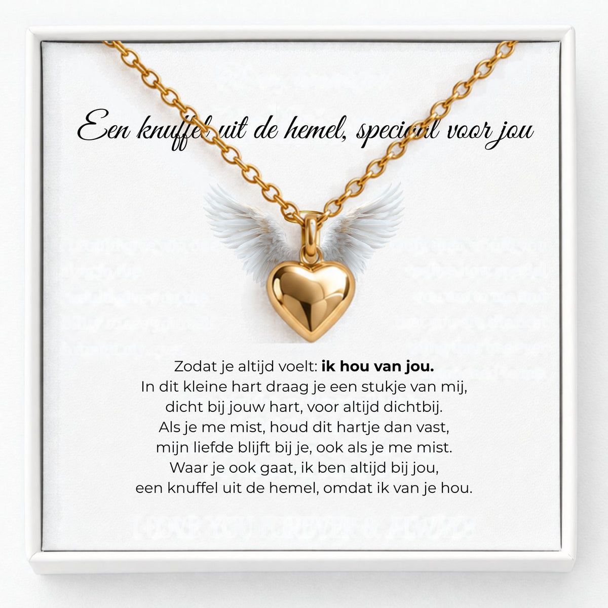 Hart Gedenkketting voor As – Altijd Dichtbij