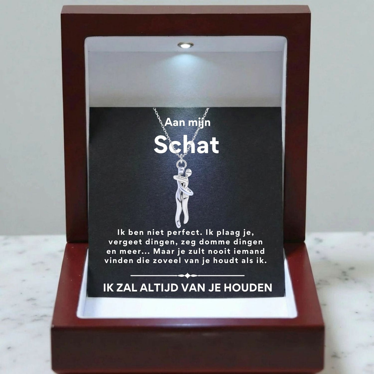 Knuffel Ketting - Aan mijn schat, ik ben niet perfect