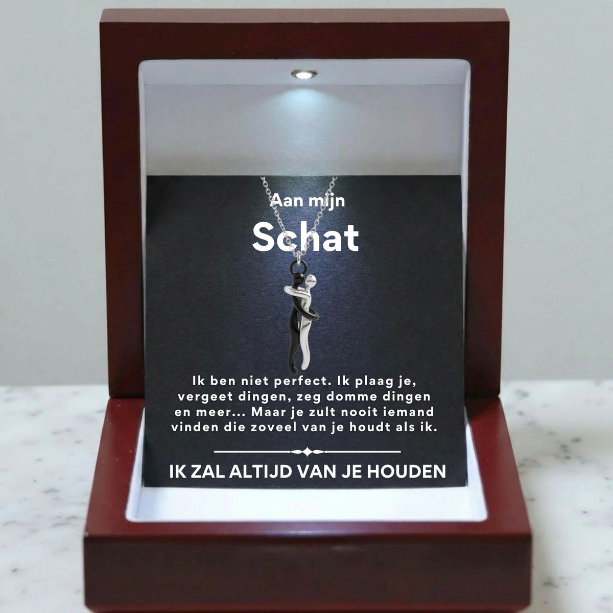 Knuffel Ketting - Aan mijn schat, ik ben niet perfect