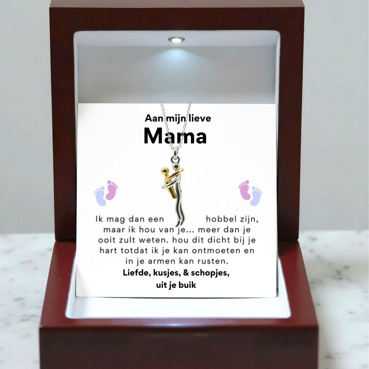 Mijn baby Knuffel ketting - Aan mijn lieve mama