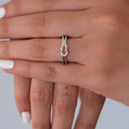 Liefdesknoop ring- Aan mijn Liefde