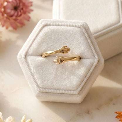 Hug Ring with Personal Engraving