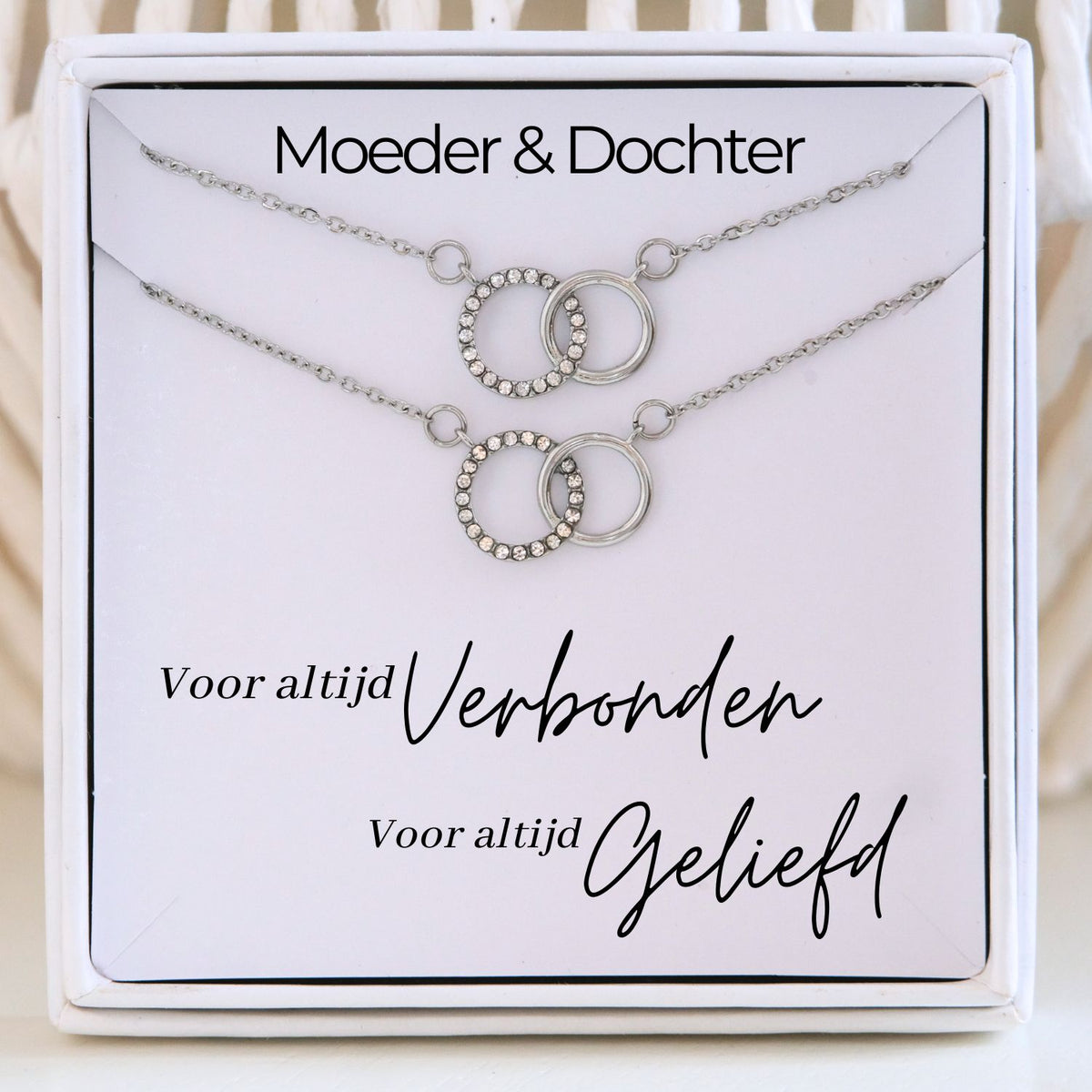 Moeder &  Dochter  Ketting - Voor altijd verbonden Ketting