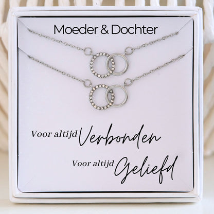 Moeder &  Dochter  Ketting - Voor altijd verbonden Ketting