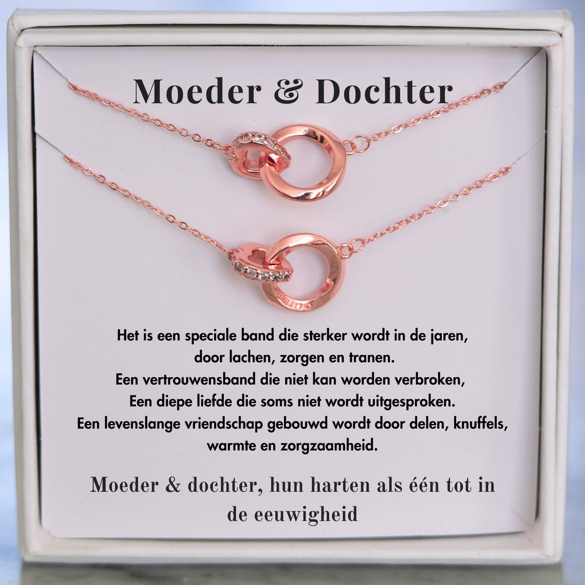 Moeder en Dochter Ketting - Altijd verbonden ketting
