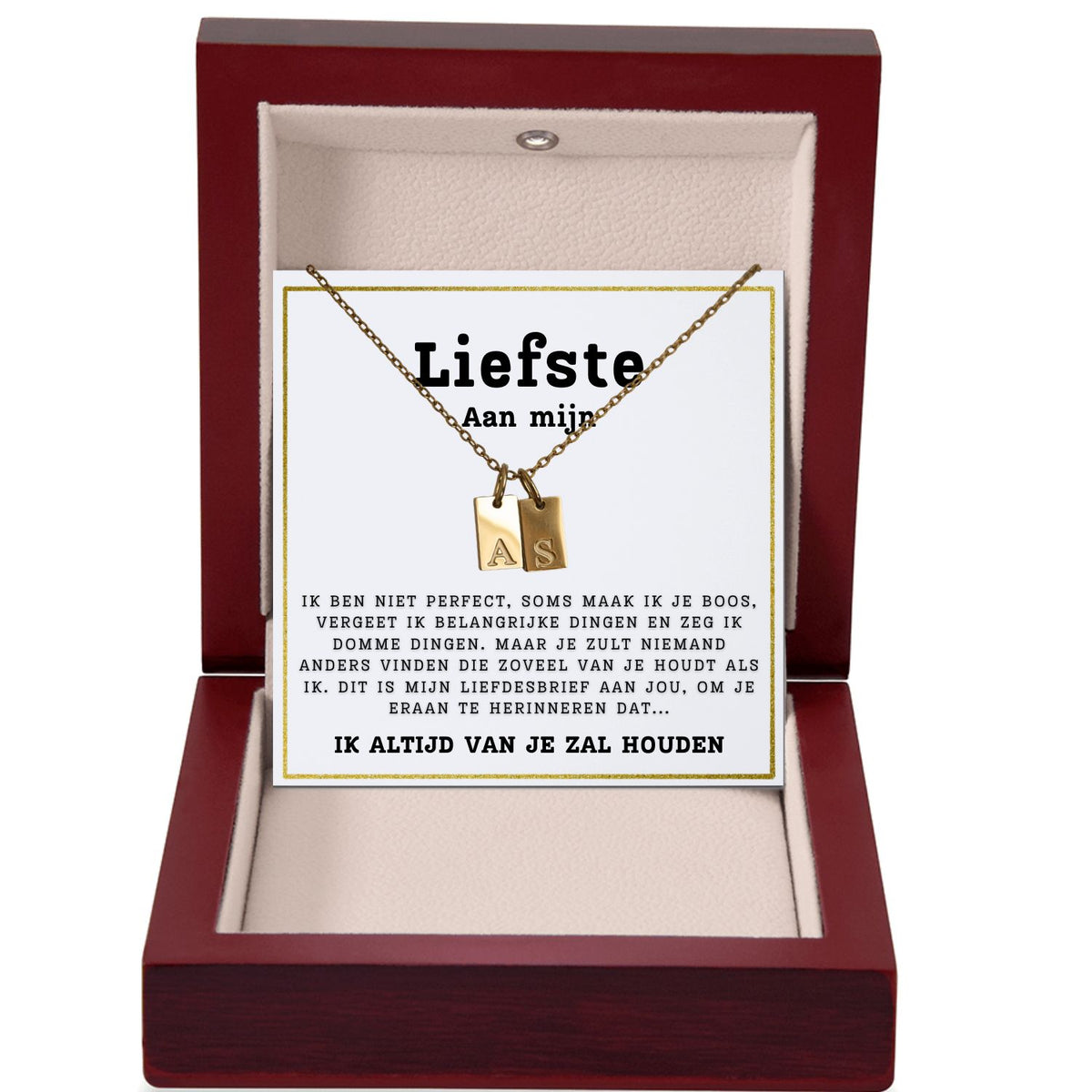 Initialen-ketting - Aan mijn Liefste