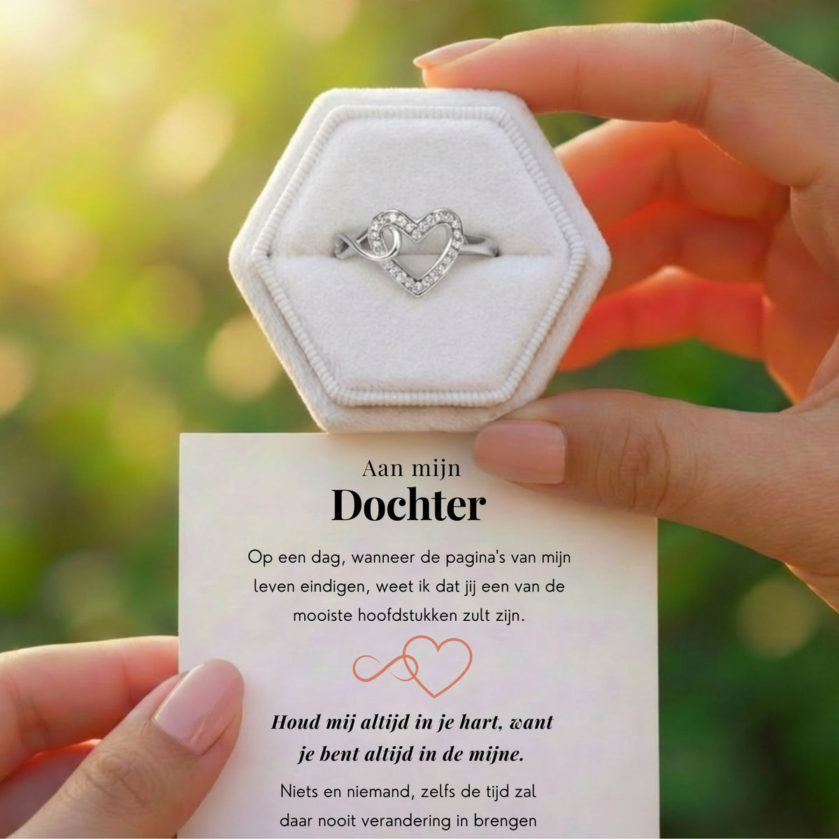 Moeder & dochter - Altijd in mijn hart Ring