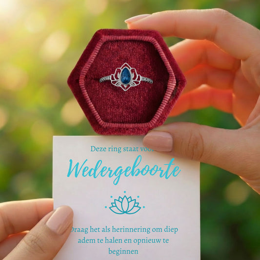 Lotus Ring Blauw - Begin opnieuw