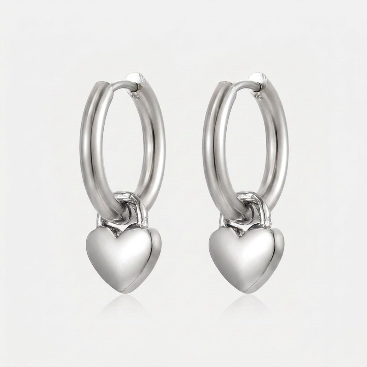 Amour hartjes oorbellen zilver romantisch cadeau - Amelia Sieraden