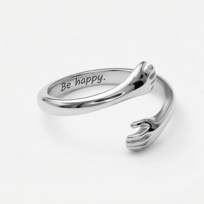 Hug Ring with Personal Engraving
