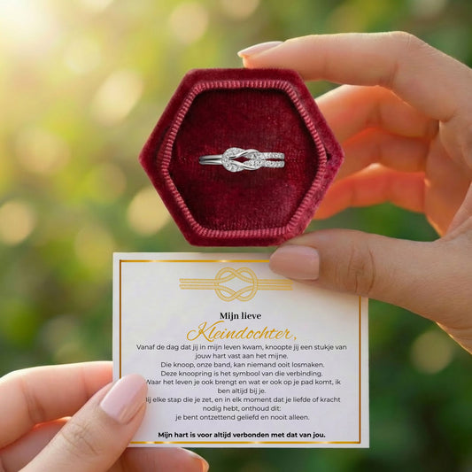 Liefdesknoop ring- Mijn Lieve kleindochter