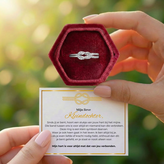Liefdesknoop ring- Mijn Lieve kleindochter