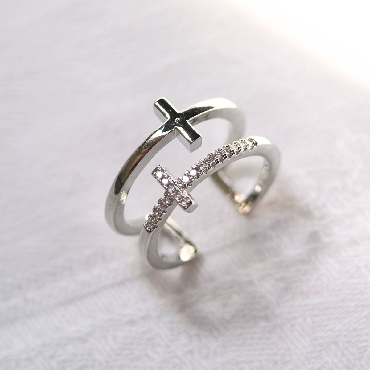 Twin Cross Ring - Aan mijn Dochter