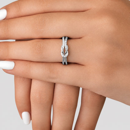 Liefdesknoop ring
