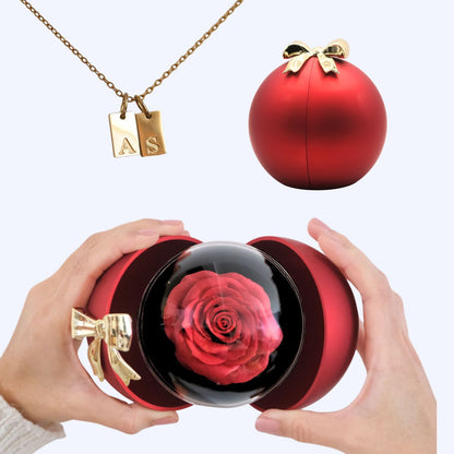 Amelia Rose giftball -  Initialen-ketting