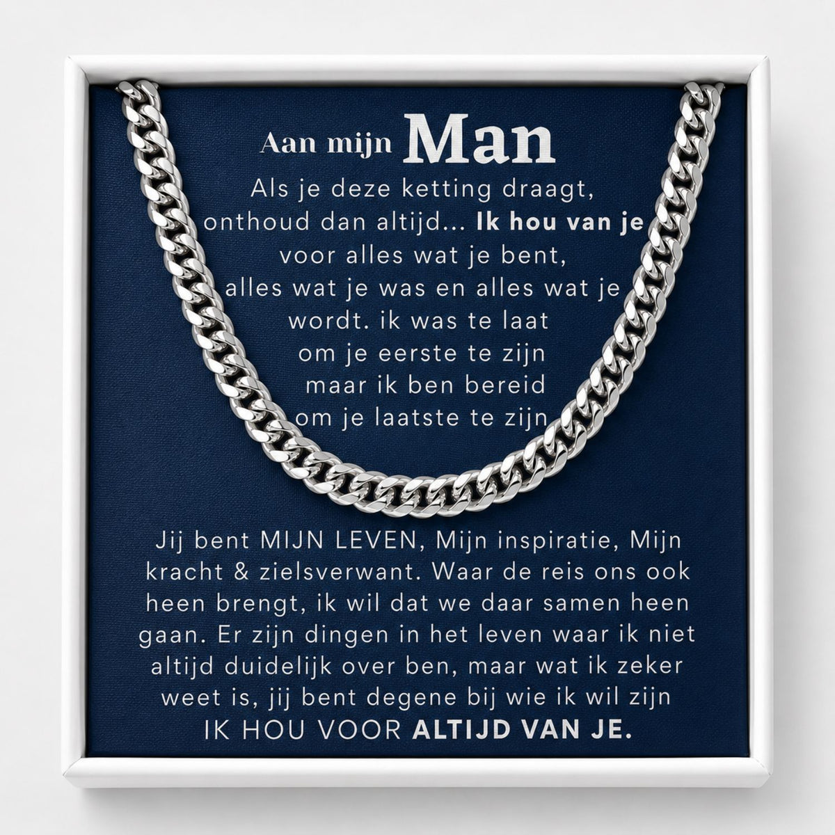 Always remember chain necklace gift for him