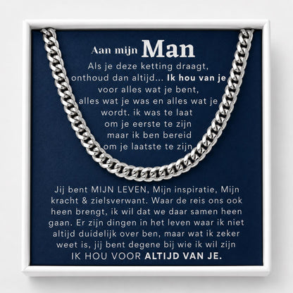 Always remember chain necklace gift for him