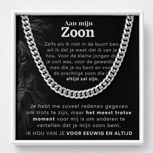 Het meest trotse moment - Aan mijn zoon - Schakel ketting