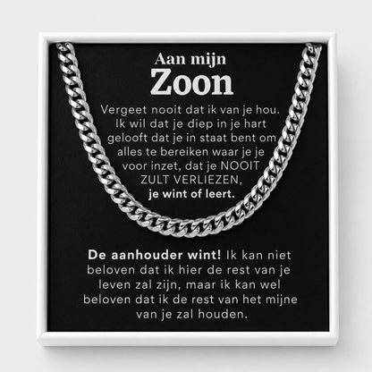 Aan mijn Zoon - De aanhouder wint!
