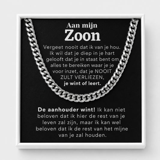 Aan mijn Zoon - De aanhouder wint!