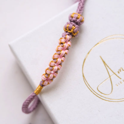 Bloesem knoop armband -  Aan mijn kleindochter