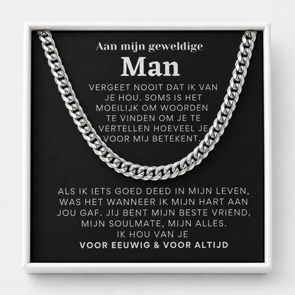 Chain necklace gift for your amazing man