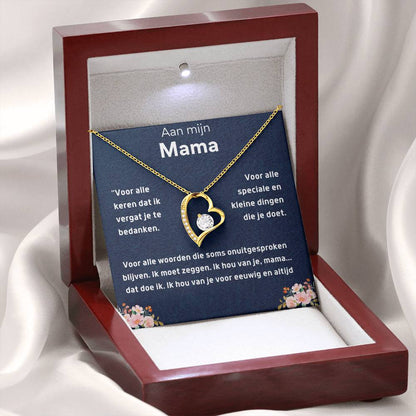 Aan mijn mama - Hart ketting Halsketting