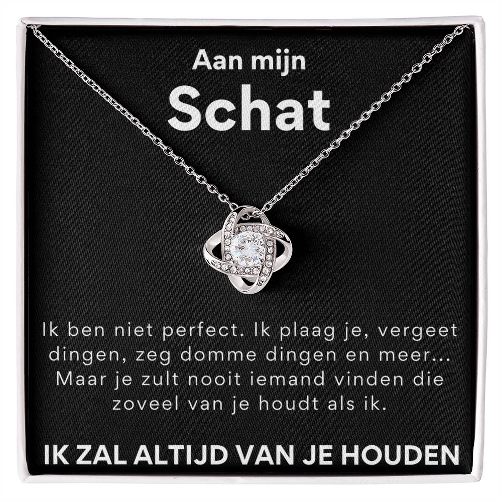 Eeuwige Roos - Liefdesknoop ketting - Aan mijn schat