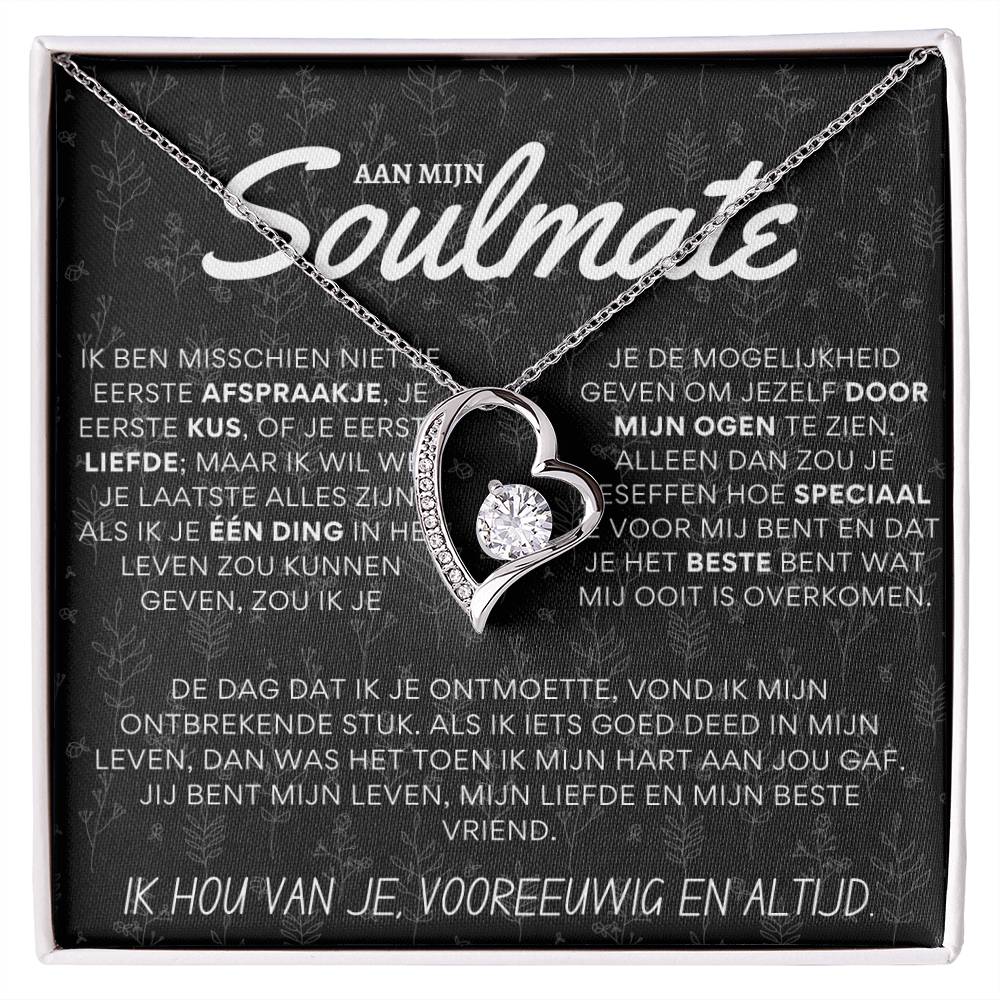 Aan mijn prachtige soulmate - Hart ketting