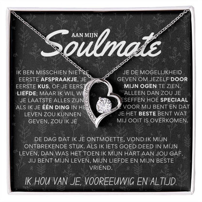 Aan mijn prachtige soulmate - Hart ketting