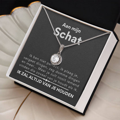 Aan mijn schat, ik ben niet perfect - Eeuwige hoop ketting