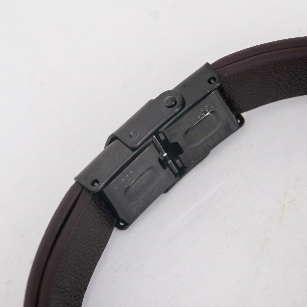 Infinity Dual Name (Adjustable) – Engraved Leather Bracelet – To My Husband