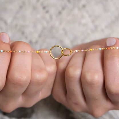Moeder en Dochter voor altijd verbonden - Gouden Armband